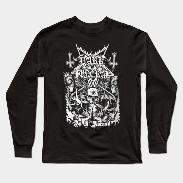 DARK FUNERAL MERCH VTG Long Sleeve T-Shirt by Coffee Wake Shop